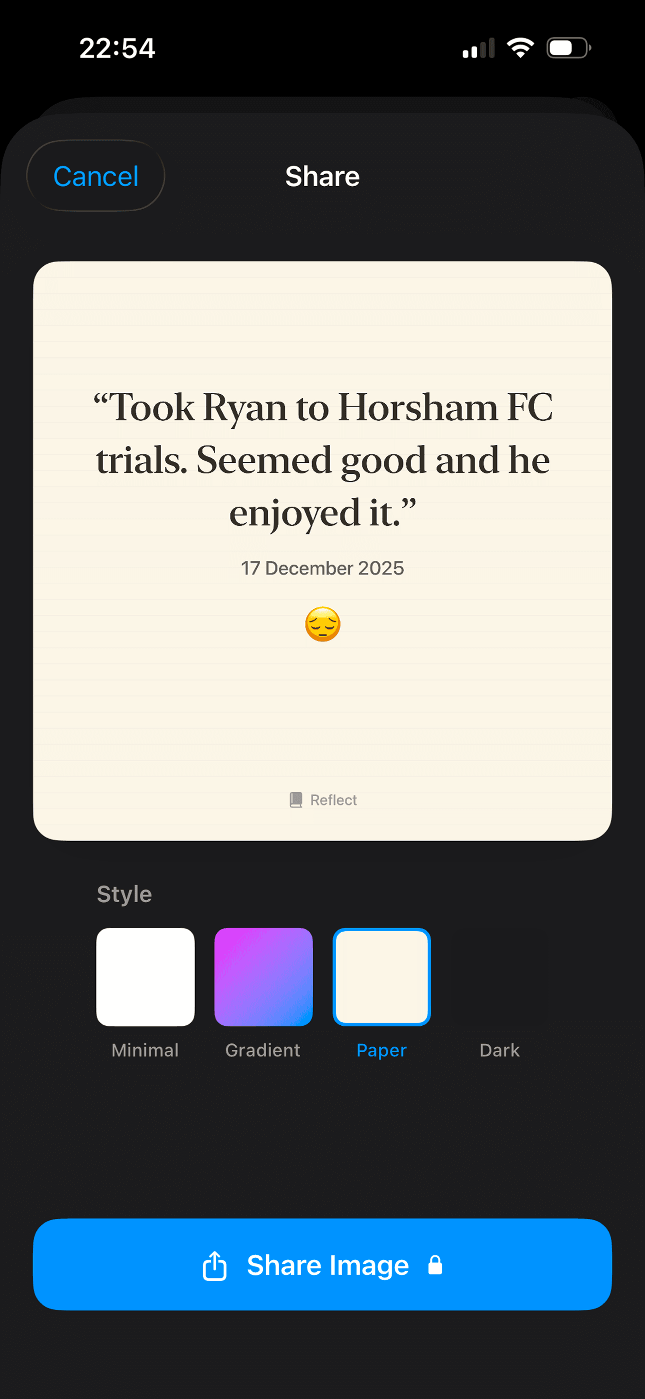 Reflect screenshot 5