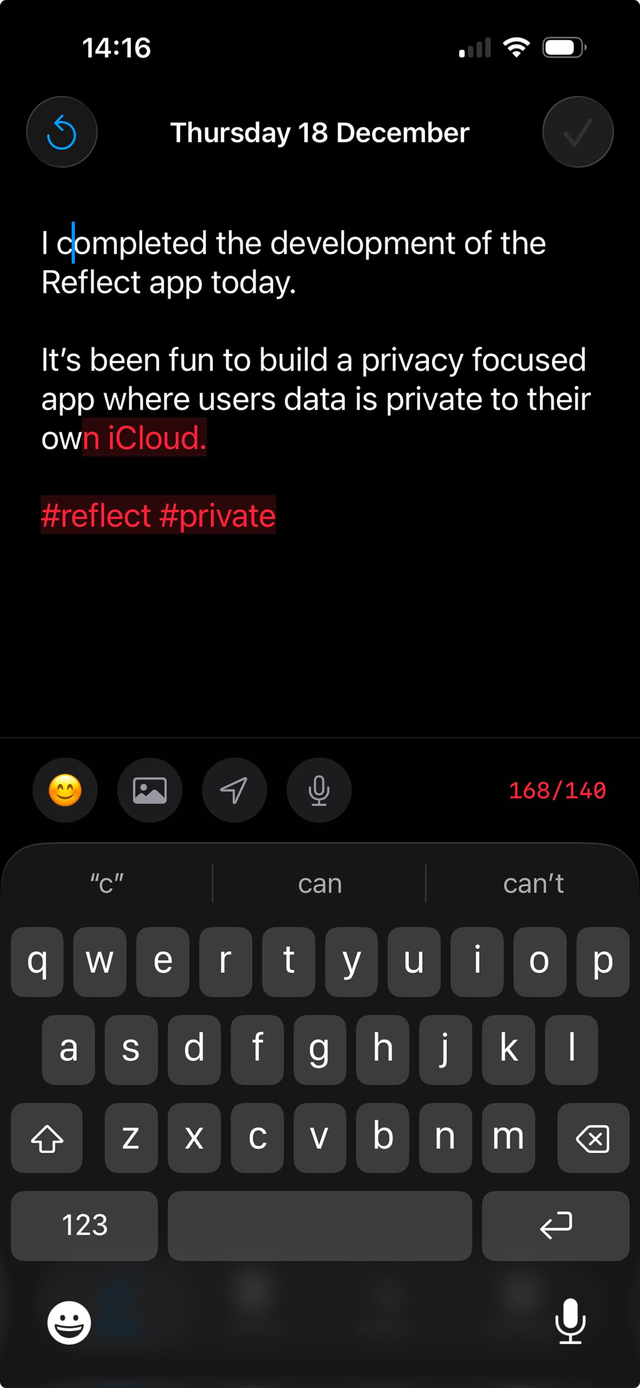 Reflect screenshot 8