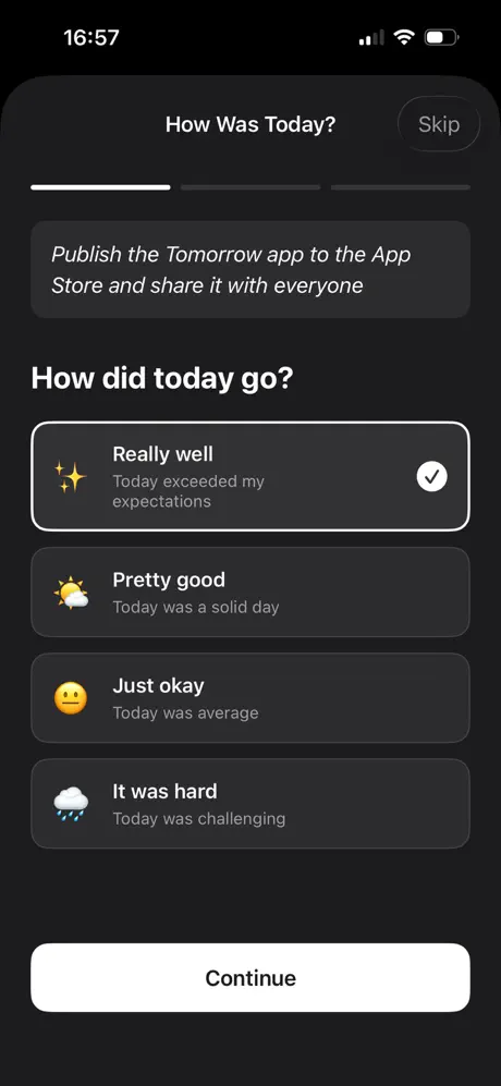 Tomorrow screenshot