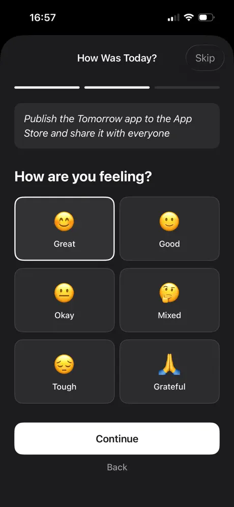 Tomorrow screenshot 3
