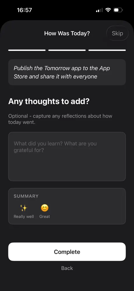 Tomorrow screenshot 4